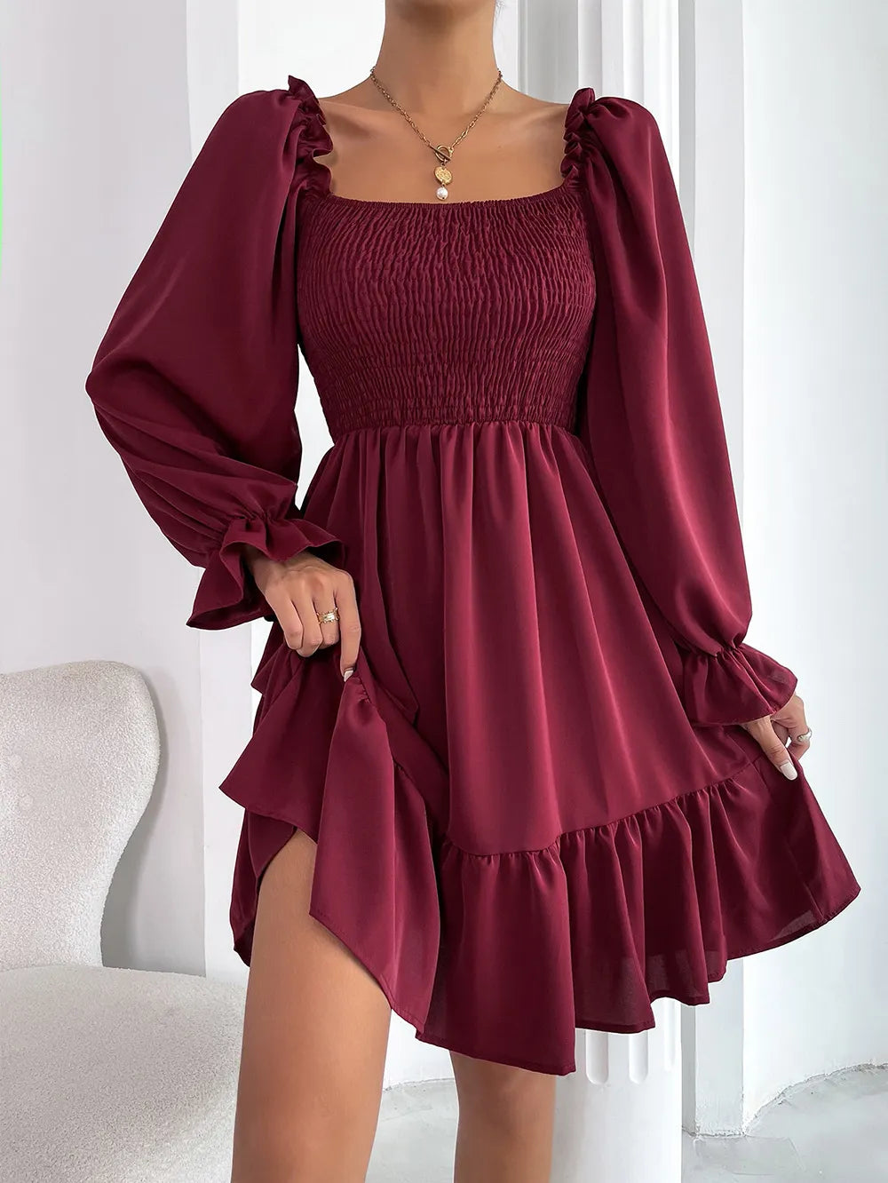 Square Neck Dress