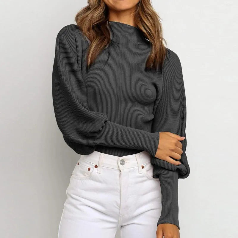 High-necked Blouse