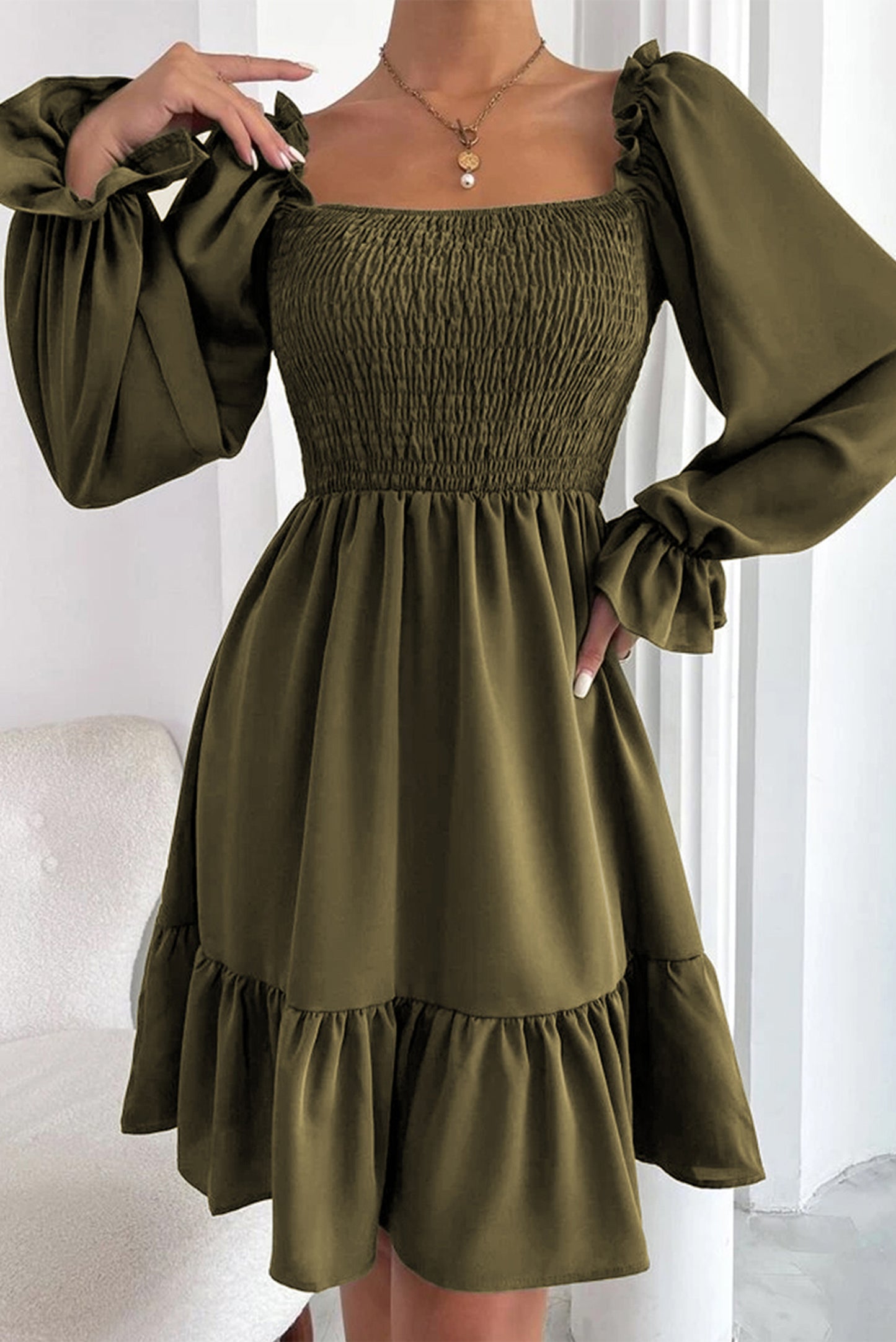 Square Neck Dress