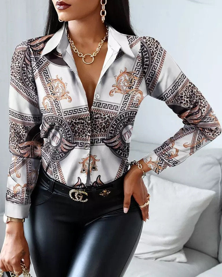 patterned Blouse